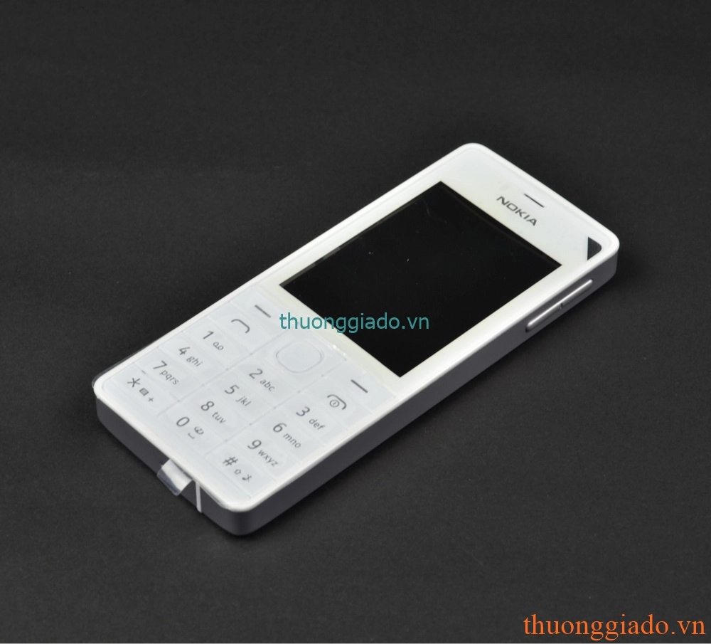 Bộ vỏ Nokia 515, Nokia Asha 515 Màu Trắng Bạc Bộ vỏ Nokia 515, Nokia Asha 515 Màu Trắng Bạc